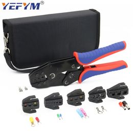 YEFYM YFX-04B Crimping Pliers Quick replacement Clamp Tools Cable Terminals Kit 230mm Carbon Steel Multifunctional Electrical 211110