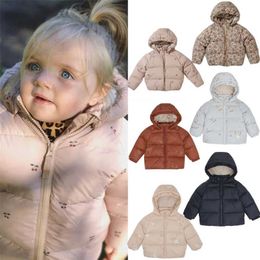 Baby Girls Parka Light Jacket KS Brand Hoodies Cotton Down Coat Winter Children Fall Toddler Boys Warm Outerwear 211027