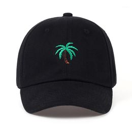 Ball Caps Fashion Cap Women Men Summer Spring Cotton Coconut Tree Solid Adult Baseball Snapback 2021