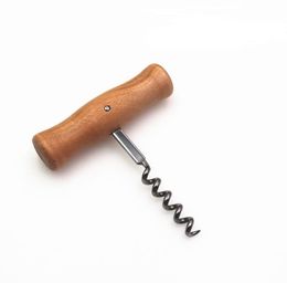 100pcs Multifunctional Wine Bottle Opener Outdoor Wood Corkscrew Wine-Bottle Openers Kitchen Tool SN2758