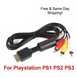 Playstation PS1 PS2 PS3 A/V Audio Digital Cables Av Cable Video Cables OEM 6FT RCA AV TV Audio Video Stereo Cable Cord