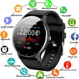 track packages Canada - 2022 New Smart Watch Men Real-time Activity Tracker Heart Rate Monitor Sports Women Smartwatch Woman Clock Wrist watches For Android IOS Cell Phone Retailer Package