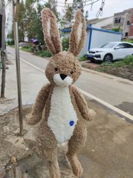 Dorimytrader Pop Kawaii Cartoon Bunny Plush Toy Big Soft Stuffed Anime Rabbit Doll Pillow for Lover and Kids Present 31inch 80cm DY61588