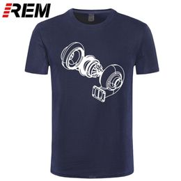 Exploded Turbo Car T Shirt Men's Adult Tops Clothing Crew Neck Tee Shirt Print Youth T-Shirts Plus Size 210329