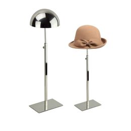 Metal Hat Display Rack Hat Wig Holder Cap Riser Bracket Shelf Window Display Props Table Stand wholesale