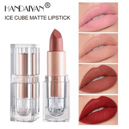 Nude Lipstick Matte Bean Paste Pink Colour Lips Makeup Waterproof Long Lasting Korean Brand Cosmetic Tinted Moisturiser lip balm