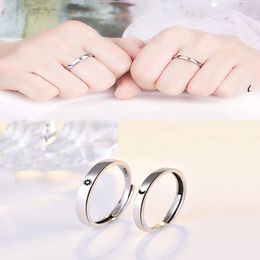 couple moon rings UK - Fashion Ring Simple Style Moon Sun Adjustable Trendy Couple Rings For Girls Boys Jewelry Birthday Gift
