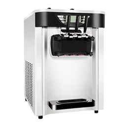 Desktop Soft Serve Ice Cream Maker For Commercial 3 Flavors Ice Cream Machine