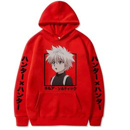 Hot Anime Hunter X Hunter Fashion Long Sleeve Loose Autumn and Winter Uniex Hoodie Y0319