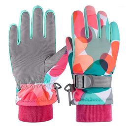 Ski Gloves Kids Winter Warm Snow Cold Weather Windproof Waterproof For Boys Girls