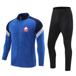 Lille OSC Kids Jersey Jacket Child Tracksuit Soccer Sets Winter Coat Adult Training Wear Suits Football Shirts Sweater Logo custom2179
