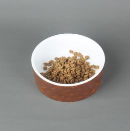 Ceramic Round Dog Bowls Dog Utensils Cat Bowls and Bowls Fashion Anti-slip and Anti-overturning