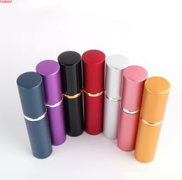 24 X Mini Cute 5ml aluminum perfume bottle 5cc metal atomizer Black gold silver blue red purplegoods