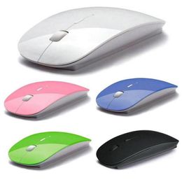 Candy Color Wireless Mouse Ultra Thin USB Optical Mice 2.4G Receiver For Computer PC Laptop 6 Colors