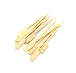 2021 10.5cm Natural Bamboo Picks Skewers for BBQ Appetiser Snack Cocktail Grill Kebab Barbeque Sticks Party Restaurant Supply Disposable