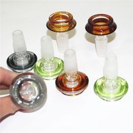 glass bowl slide flower screen bowls Hookahs for glass water pipes bongs smoking joint size 14.4mm