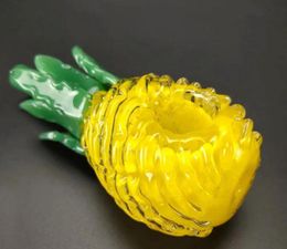 Vintage Wholesale Pineapple Style Glass Bong Water Hookah Smoking pipe Oil Burner Dab Rigs Birdcage Percolator shisha VG035