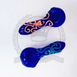 Water pipes silicone hookah Glass Pipe hand smoking accessories Bong Spoon hands