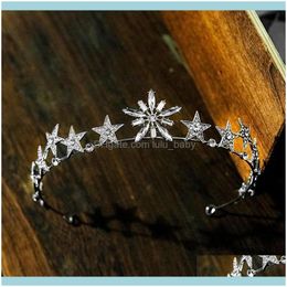 Barrettes Jewelrysimple Shining Star Crystal Tiaras And Crowns Headbands For Women Girls Bride Noiva Wedding Hair Jewelry Aessories Forseven