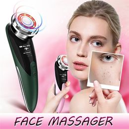 Massager For Face Care Skin Massage Machine Cleansing Beauty Device Appliances Woman Electric 220216