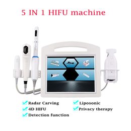 5IN1 V-max Hifu 4D Face Lift Korea Skin Tightening Detection Liposonix Slimming Vaginal TightenMachine For Weight