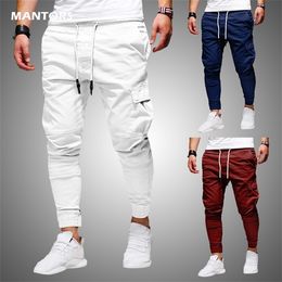 Men Pants Thin Fashion Casual Jogger Pants 2020 Streetwear Cargo Pants Men's Multi-pockets Trousers Fitness Gyms Sweatpants Mens X0615