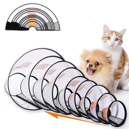 Dog Collars & Leashes Pet Cat Anti-bite Collar Elizabethan Circle Recovery Cone Ring Neck Protective For Accessories