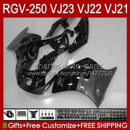 Body Kit For SUZUKI RGVT grey flames RGV 250 CC RGV250 SAPC VJ23 Cowling RGV-250CC RVG250 250CC 97 98 Bodywork 107HC.176 RGVT-250 VJ 23 RGV-250 Panel 1997 1998 Fairings