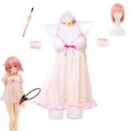 Anime Costumes To Love Ru Momo Belia Deviluke Cosplay Girl Sexy Sling Skirt Pyjamas Halloween for women