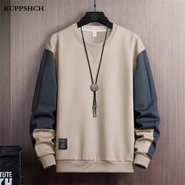 Spring And Autumn Men Sports Sweatshirt Casual Round Neck Trend High Quality Large Size Top 220223
