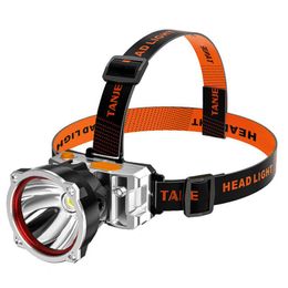 Headlamps Powerful Led Headlamp Long Range Head Lamp Built In Battery Torch USB Rechargeable Headlight Fishing Camping Light