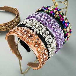 Fashion Hairband For Adult Shining Rhinestone Flower Headbands Top Quality Headwear Hair Accessories
