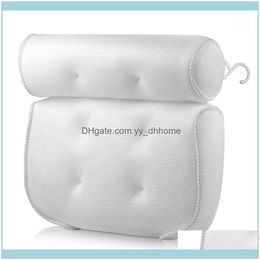 Bedding Supplies Textiles & Gardethtub Suction Cup Mesh Breathable Spa Pillow Home Stand Water Bathtub Neck Back Support Aessories1 Drop Del