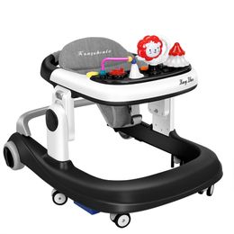 Baby Walker With Wheel Multi-Functional Seat Car Anti Rollover Walking Car infant Push Trolley Adjustable For Children 0-24Month