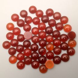 Natural stone 6mm 8mm 10mm 12mm Round Loose Beads red agate patch face for natural stone necklace ring earrrings Jewellery accessory