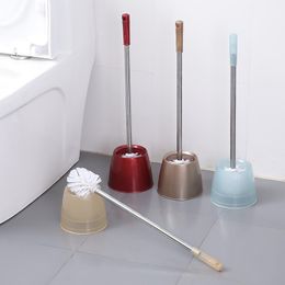 Toilet Brushes & Holders Pinck Brush Bathroom Accessories Holder Standing Clesn Creative Plastic Bowl