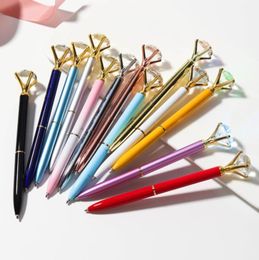 Ballpoint Pens Writing Supplies Office & School Business Industrial Luxury Metal Crystal Diamond Pen 8 Colours Polka Dot Ball Fashion 19 Cara