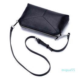 Shoulder Bags Genuine Leather Handbag Brands Design Lady Solid Colour Multi-layer Versatile Messenger Cross Body Bag Sac