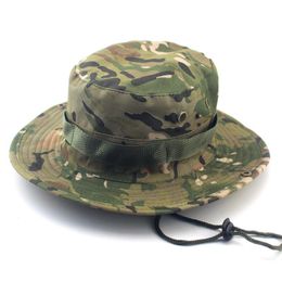 Outdoor Bucket Hats Mens Jungle Military Camouflage Hat Camping Mountain Climbing Fishing Caps