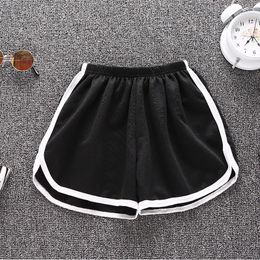 Running Shorts Fashion Women's Pure Colors Home Casual High Waist Summer Breathable Elastic All-match Loose Fitness Sport Shorts#p4