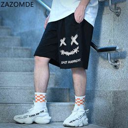 ZAZOMDE 2021 Men Fashion Casual Shorts New Male High Quality Casual Short Men Comfortable Streetwear Elastic Band hip hop Short H1210