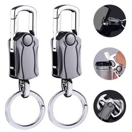 4-in-1 Heavy Duty Key Chain Anti-Anxiety Fidget Spinner Rotatable Keyring Cutter Phone Holer Bottle Opener Tool Keychain G1019