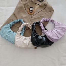 2021new textured fashion bag Shoulder Armpit fold bags comfortable style and simple handbag