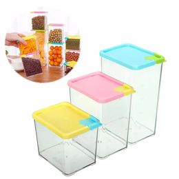Kitchen Storage Box Case Organiser Food Grain Bean Rice Dried Fruit Container Dispenser