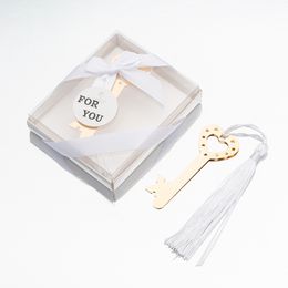 Key Bookmark with Tassel Wedding Party Favor Birthday Gifts Bridal Shower Event Keepsake Return Giveaways M DREAM B ZEG