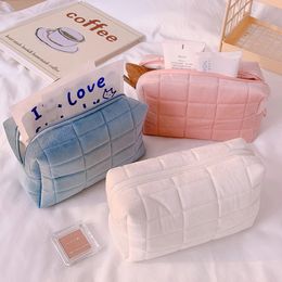Simple Makeup Bag Ladies Toiletry Beauty Case Soft Luxury Women Neceser Make Up Pouch Student Cute Cosmetic Storage Bags