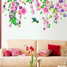 Morning glory The sitting room TV setting wall of household adornment wall decoration on the wall 210420