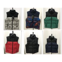 autumn and winter men's women's br vests zipper st-up collar vest jacket down ladies windproof warm ves700 211018