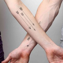 3D Temporary Tattoo Waterproof Sticker Body Art Stickers Sexy Arrow Design Skin Decoration Belly/Waist/Ankle/Foot Makeup