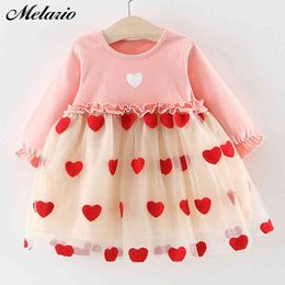 Melario Spring Kids Dresses for Girls Casual Wear Star Girl Dress Children Clothing Tutu Baby Girls Clothes Baby Gown Clothes 210412